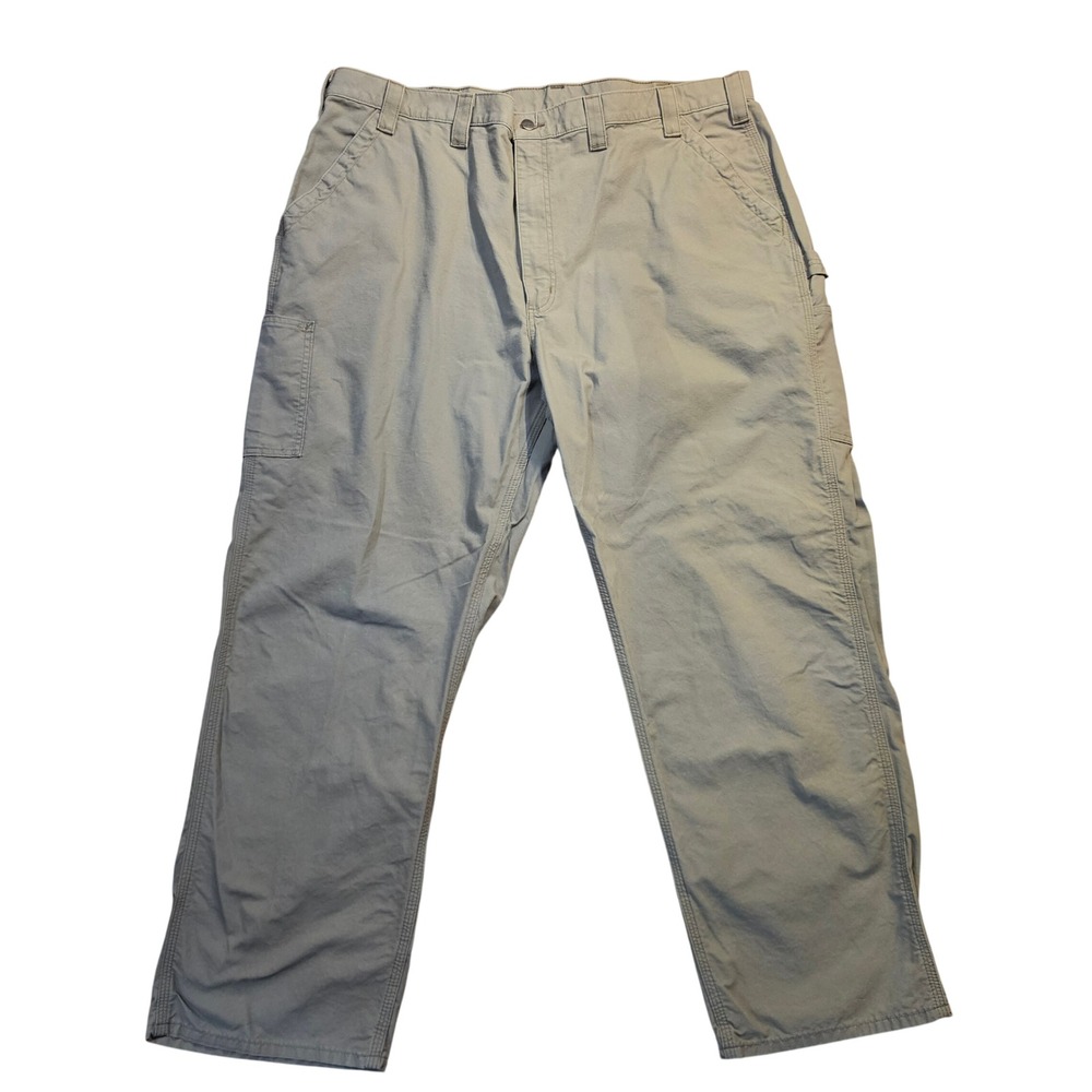 Carhartt B151 LBR Loose Original Fit Canvas Carpenter Pants Mens 46x32 Brown